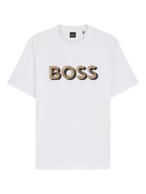 BOSS logo-print T-shirt White 50551902