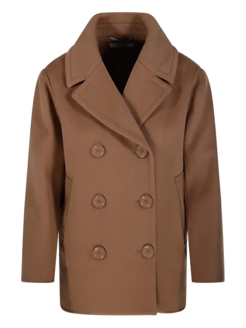 'S Max Mara double-breasted buttoned coat Brown 2529046023600