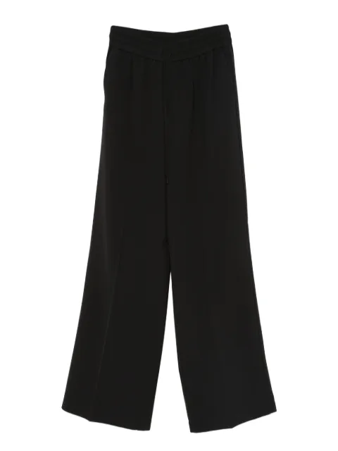 TWINSET logo-appliqué trousers Black 252TP2611