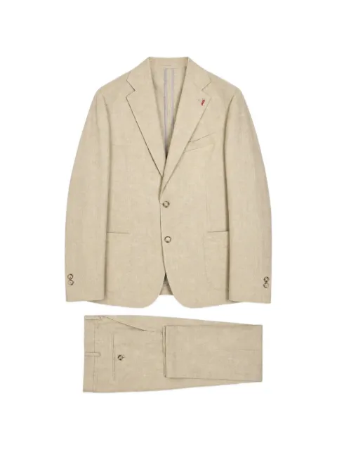 BOB single-breasted notched-lapel suit Neutrals SUIT409