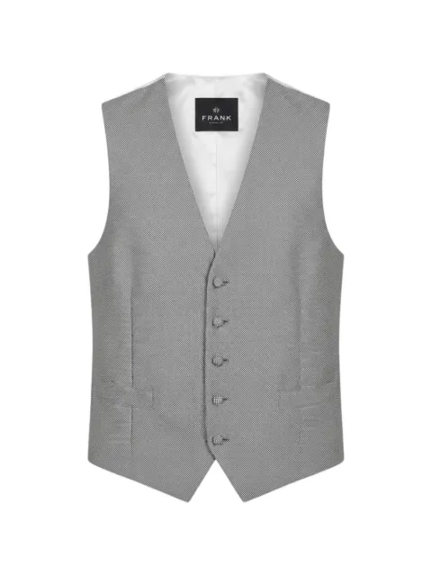 Franks micro-patterned waistcoat Grey 115154GREY