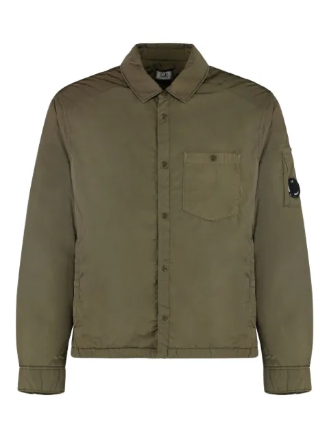C.P. Company lens-detail padded shirt jacket Green 19CMOS088A005904G