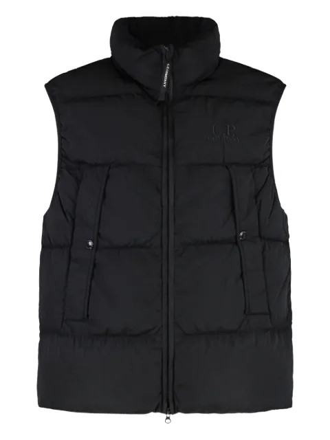 C.P. Company quilted turtleneck vest Black 19CMVE149A005904G