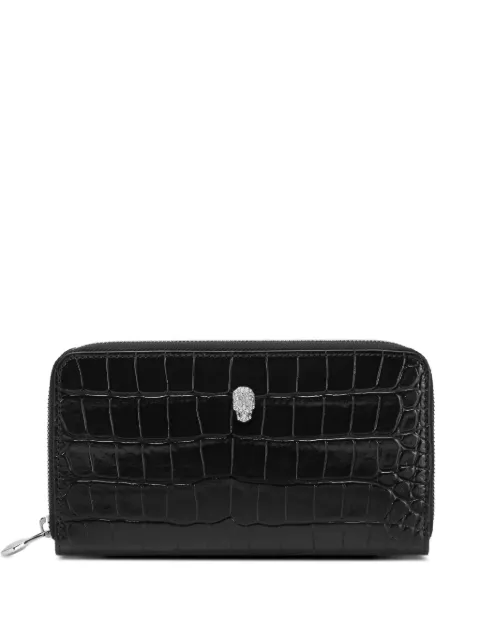 Philipp Plein skull-embellishment wallet Black FAEAWVG0116PLE010N