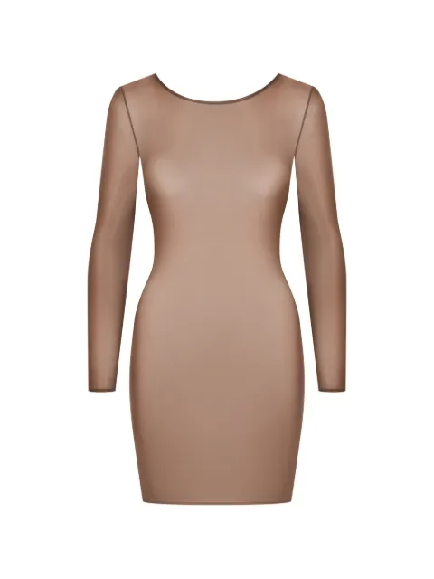 Maison Close French Kiss Light mini dress Brown 564090