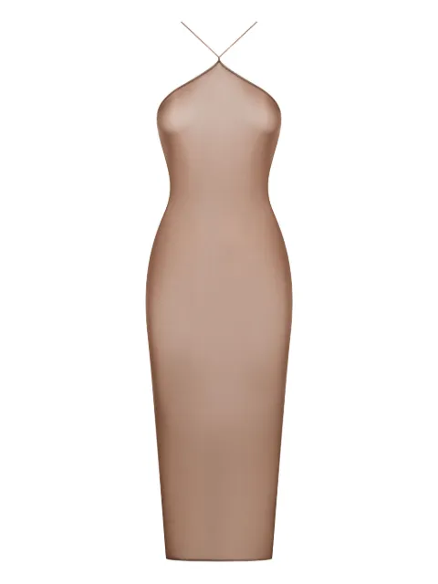 Maison Close French Kiss Light open-back midi dress Brown 564095