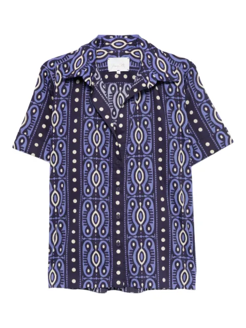 Johanna Ortiz Salty Promises buttoned-patterned shirt Blue PT03509