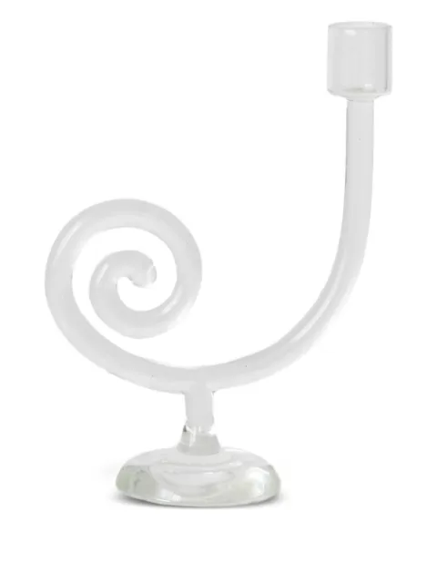 Sophie Lou Jacobsen spiral glass candle holder Neutrals SPSCSSCL