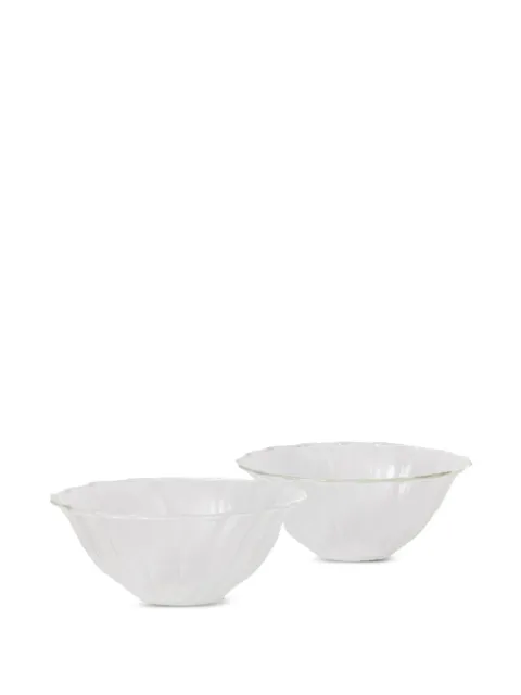 Sophie Lou Jacobsen Le Verre Bonbon glass bowl set Neutrals SPBCPBCL