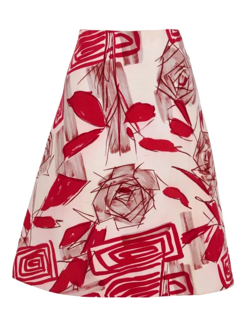 Marni Pre-Owned floral-print skirt Pink WCV3005202516