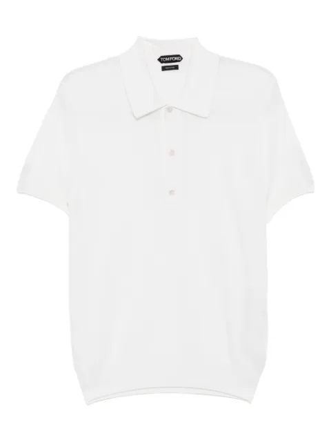 TOM FORD knit polo shirt White KPS028YMW092AW002