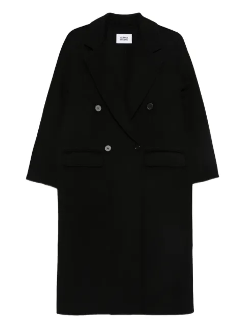 ALPHA STUDIO wool coat Black AD4690N