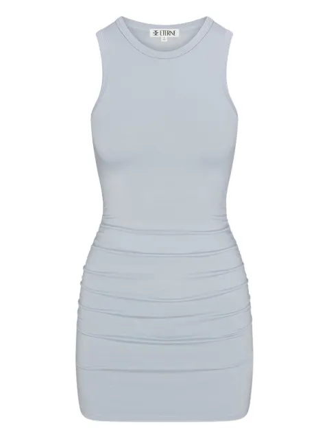 ETERNE Carrie sleeveless gathered mini dress Blue CB46613