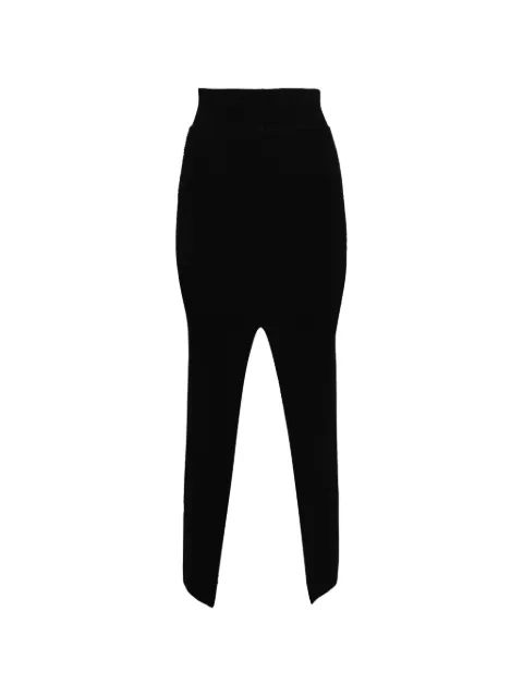 Rick Owens ribbed skirt Black RO02E4671KWVH