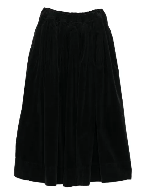 Ricorrrobe pleated velvet skirt Black WILLOW
