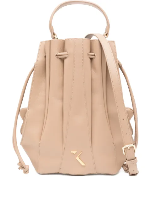Saiid Kobeisy leather bucket bag Brown RTW24BG01