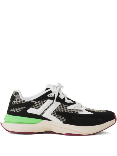 Lanvin mesh-panel leather sneakers Black FUSKAK02NASUE25