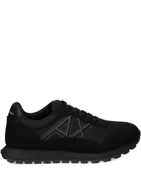 Armani Exchange logo-detail mesh trainers Black XM001960AF19388
