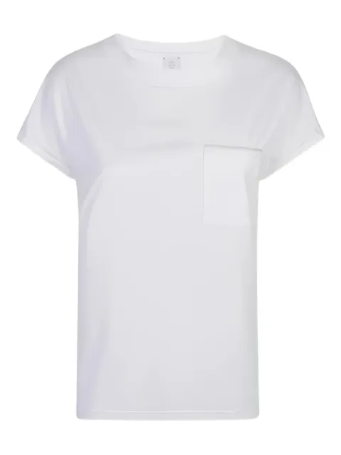 Eleventy patch-pocket rolled-cuff T-shirt White L80TSHI03TES0L2470002