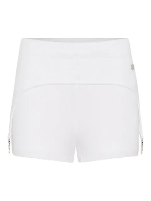 Jean Paul Gaultier ribbed garter cotton shorts White 2504WTR038J01401
