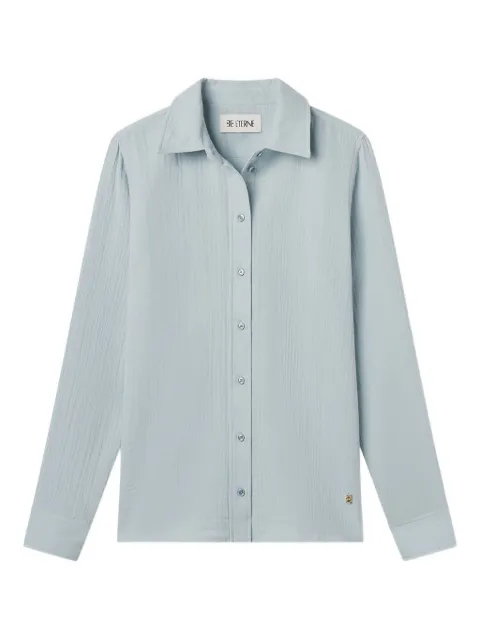 ETERNE button-down cotton shirt Blue SL00742
