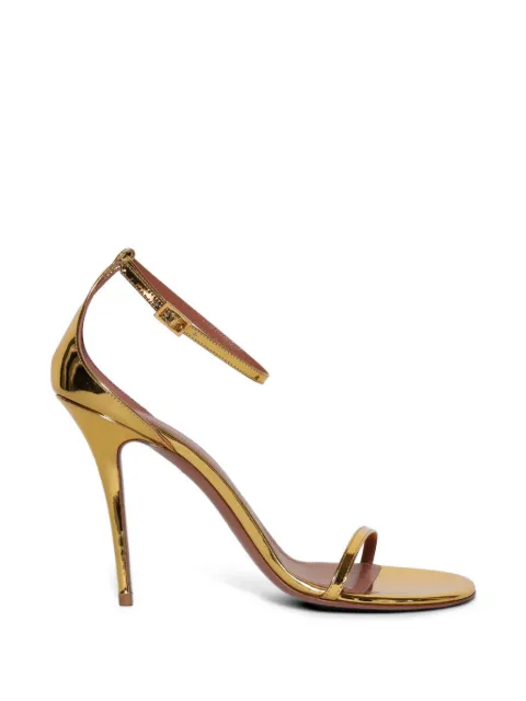 Amina Muaddi Barbara buckle sandals Gold BARBARASANDAL105GOLDMIRRORGOLDBUCKLE