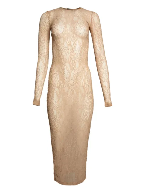 WARDROBE.NYC long-sleeve midi dress Neutrals W5092F25LC