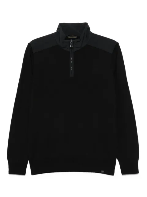 Paul & Shark high-neck wool half-zip sweater Black 99311021