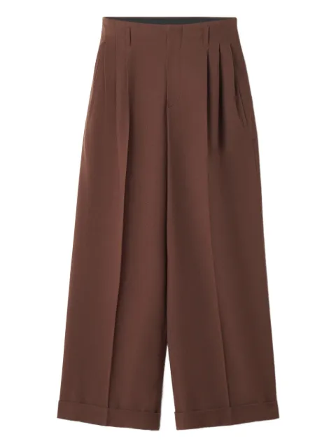 Lanvin pleated-front trousers Brown RMTR00046160H25