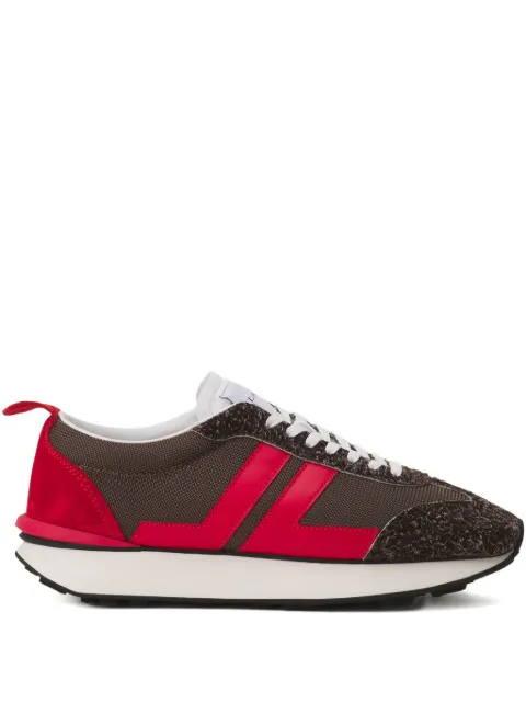 Lanvin Bumpr striped sneakers Brown FUSKBUMPMESHH25