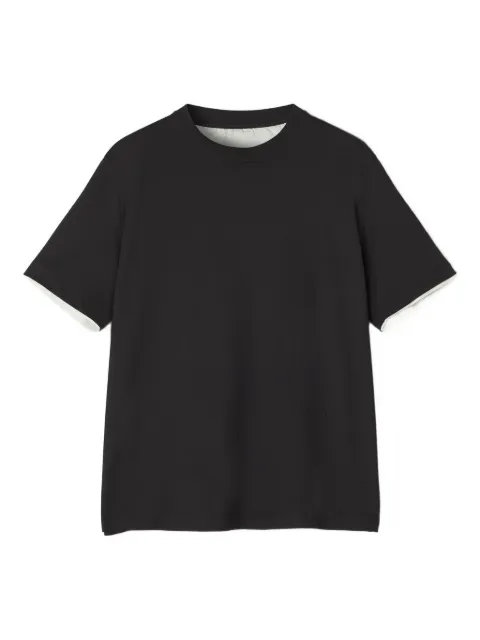 Lanvin double-layered cotton T-shirt Black RMTS0112J040H25