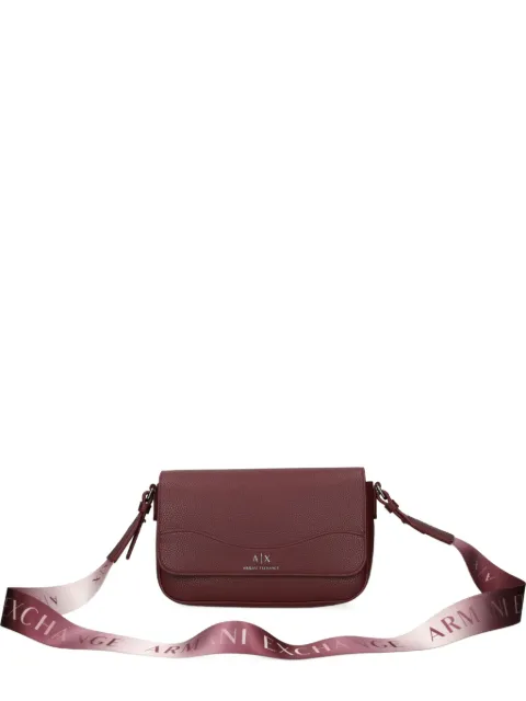 Armani Exchange textured flap shoulder bag Red 942912CC783