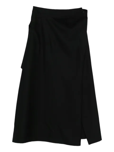 Issey Miyake high-waisted asymmetric skirt Black IM58FG004