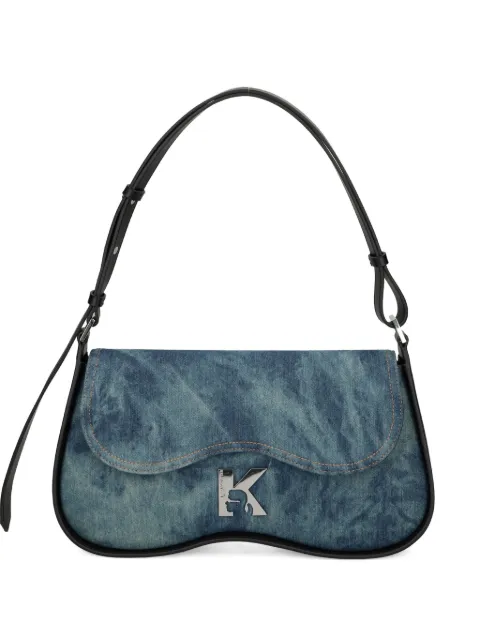 Karl Lagerfeld Jeans denim tie-dye satchel Blue A3W30216