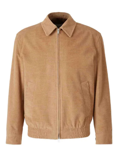 Lardini corduroy zip-up jacket Brown AAAIDENAAIF65410