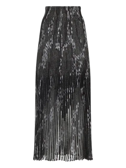 Missoni pleated lurex skirt Black DS25WH08BK01CH