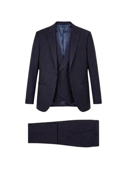 LUIGI BIANCHI MANTOVA three-piece suit Blue 533140234381380NAVY