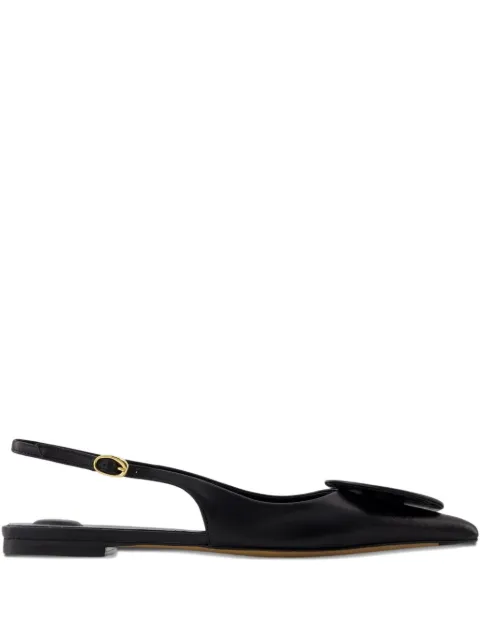 Jacquemus The Duelo flat slingback pumps Black FOW00077AC27L26