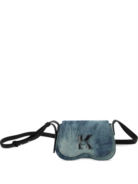 Karl Lagerfeld Jeans tie-dye denim crossbody bag Blue A3W30218