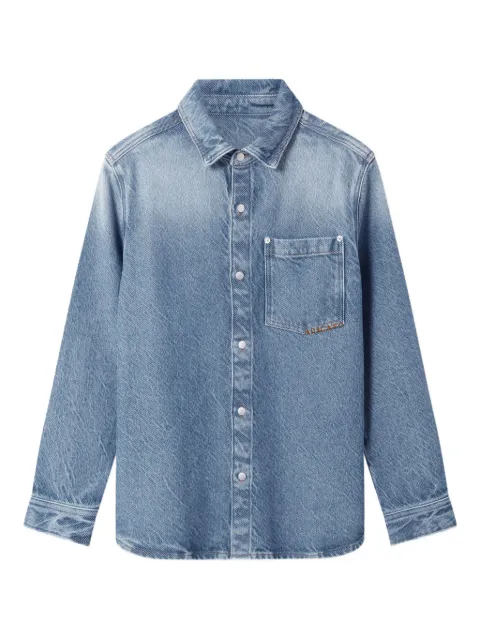 Axel Arigato embroidered-logo denim shirt Blue A3265001