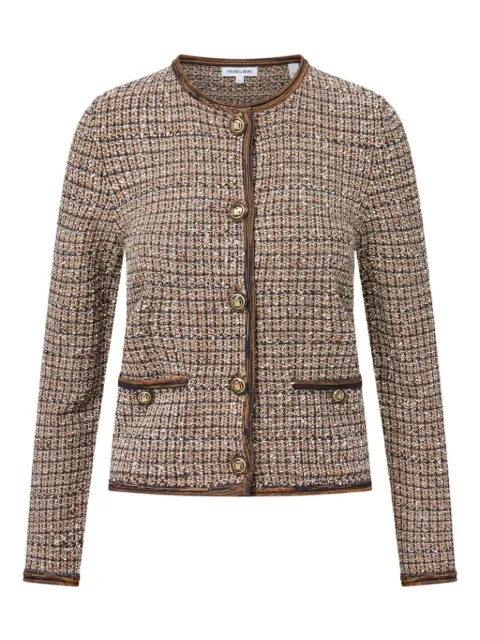 Veronica Beard Brisa tweed button-front jacket Brown 2507KS4890669