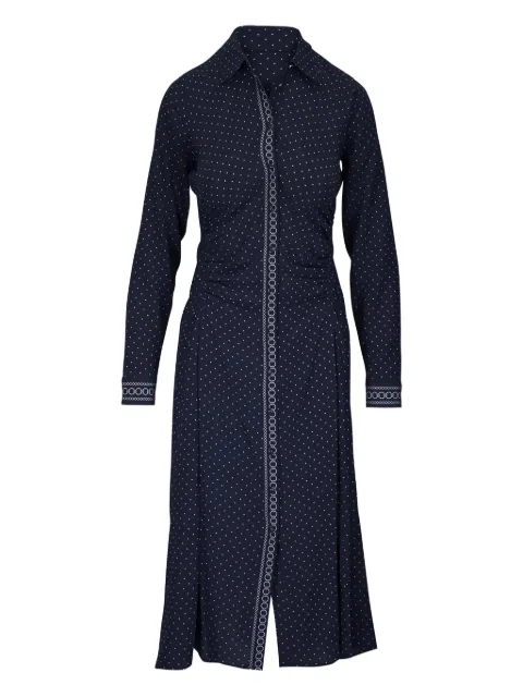 Veronica Beard Lex polka-dot midi shirt dress Blue 2507SDC0321065