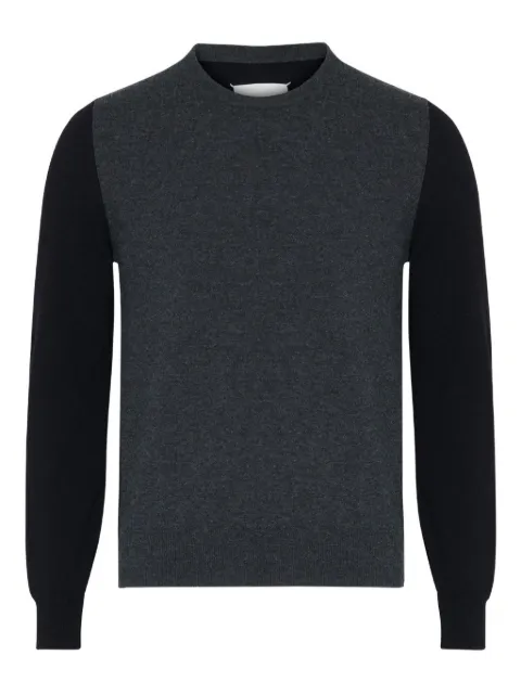 Maison Margiela contrast-panel wool sweater Black S67HL0011M13177001F
