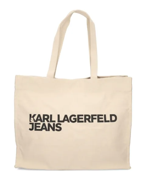 Karl Lagerfeld Jeans large logo-print tote bag Neutrals A1W50002
