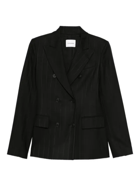 THE ANDAMANE pinstriped double-breasted jacket Black T183031BTNP254999