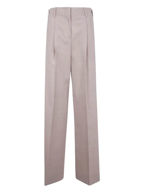 P.A.R.O.S.H. pleated wool trousers Neutrals D232305LUWOOL