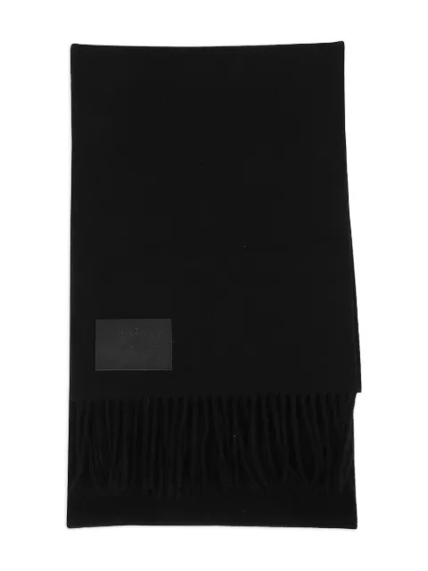 Hogan fringed wool-lend scarf Black KSUF2513520XQE