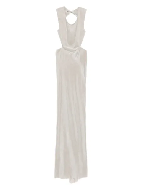 Rick Owens sleeveless cut-out maxi gown Neutrals RP02E4508V