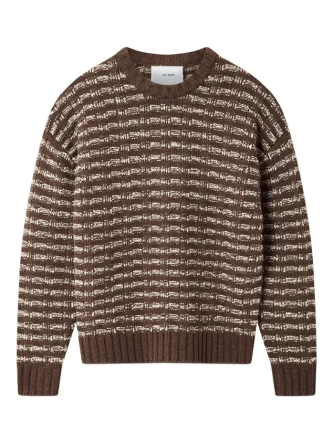 Axel Arigato Sonar striped sweater Brown A3297003