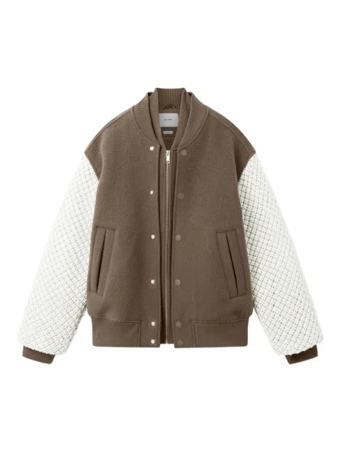 Axel Arigato embroidered-logo bomber jacket Brown A3148002